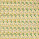 Morris and Co Daffodil — Cornubia Fabrics Pink Leaf Green -kangas