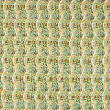 Morris and Co Daffodil — Cornubia Fabrics Cove Blue Chocolate -kangas