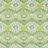 Merton Leaf Green Sky — Morris & Co Stoffmuster
