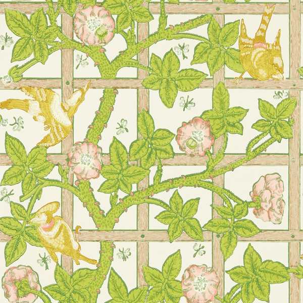 Morris and Co Wallpaper Trellis Summer Yellow