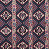 Morris and Co Tyg Dorothys Kilim Barbed Berry Indigo