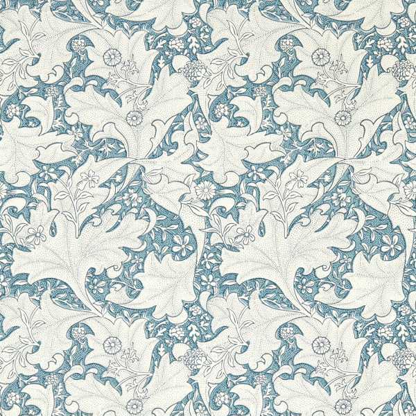 Morris and Co Tapete Wallflower Woad Blue