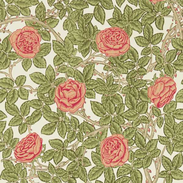 Morris and Co Tapet Rambling Rose Twining Vine