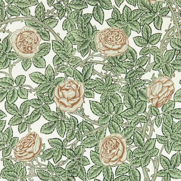 Morris and Co Tapet Rambling Rose Leafy Arbour Pearwood