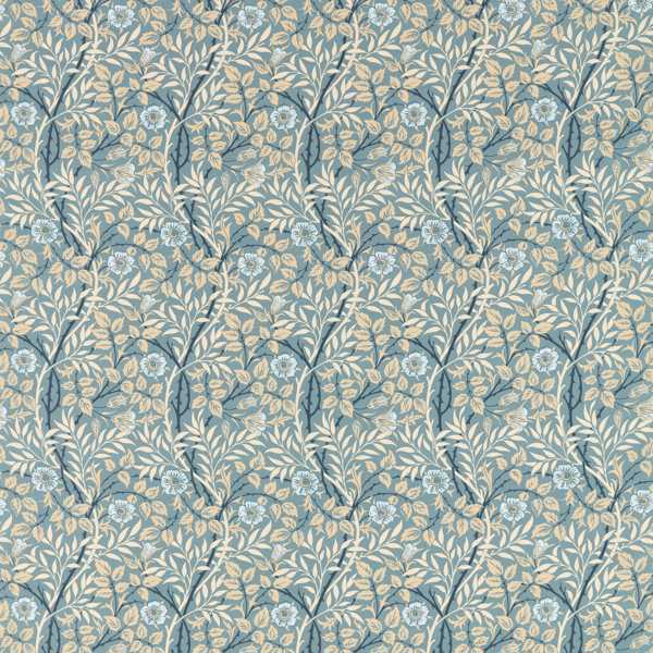 Morris and Co Stof Sweet Briar Mineral Linen
