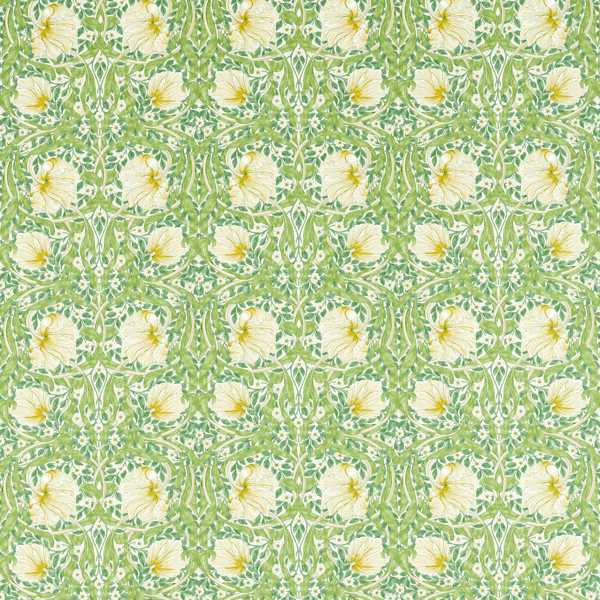 Morris and Co Tyg Pimpernel — Simply Morris Fabrics Weld Leaf Green
