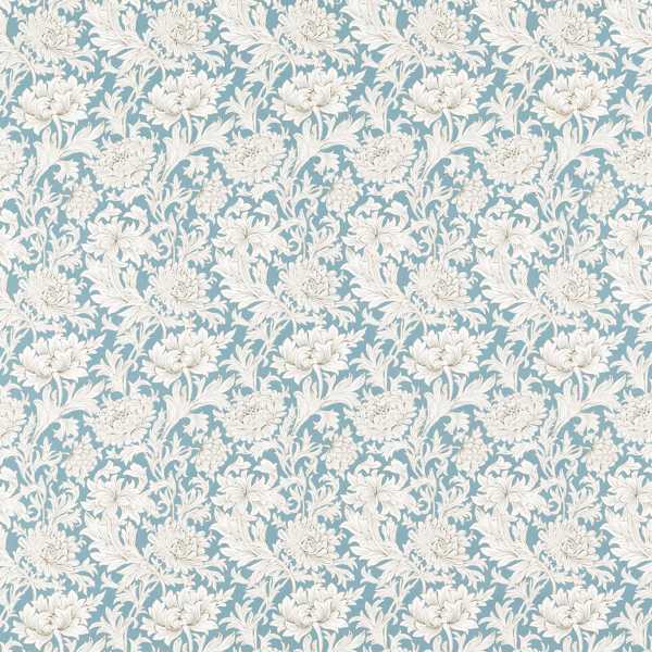 Morris and Co Stof Chrysanthemum Toile Slate