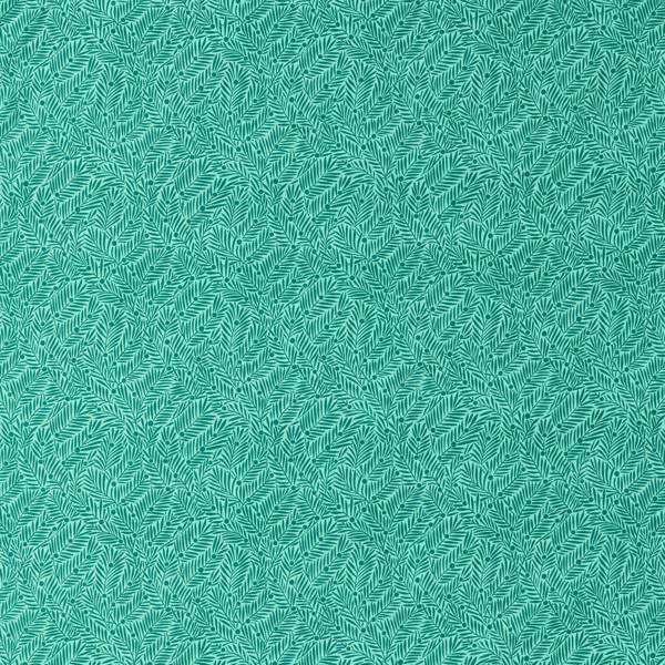 Morris and Co Tyg Yew & Aril — Bedford Park Fabrics Teal