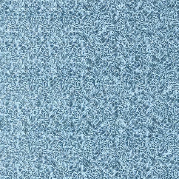 Morris and Co Tyg Yew & Aril — Bedford Park Fabrics Indigo