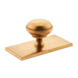 Armac Martin Queslett Cabinet Knob, rectangular – Antique brass