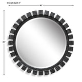 Around The Block Mirror - 40 Ebony