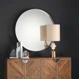Padria Round Mirror - 102cm Brass