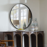 Padria Round Mirror - 122cm Black