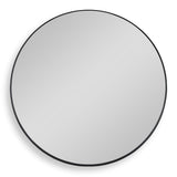 Padria Round Mirror - 122cm Black