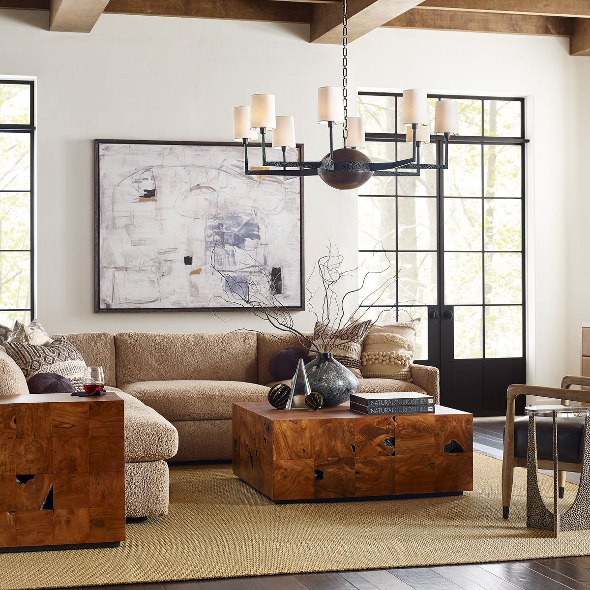 Teak Tac Toe Coffee Table - Carmel