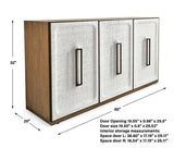 White Linen 3 Door Cabinet