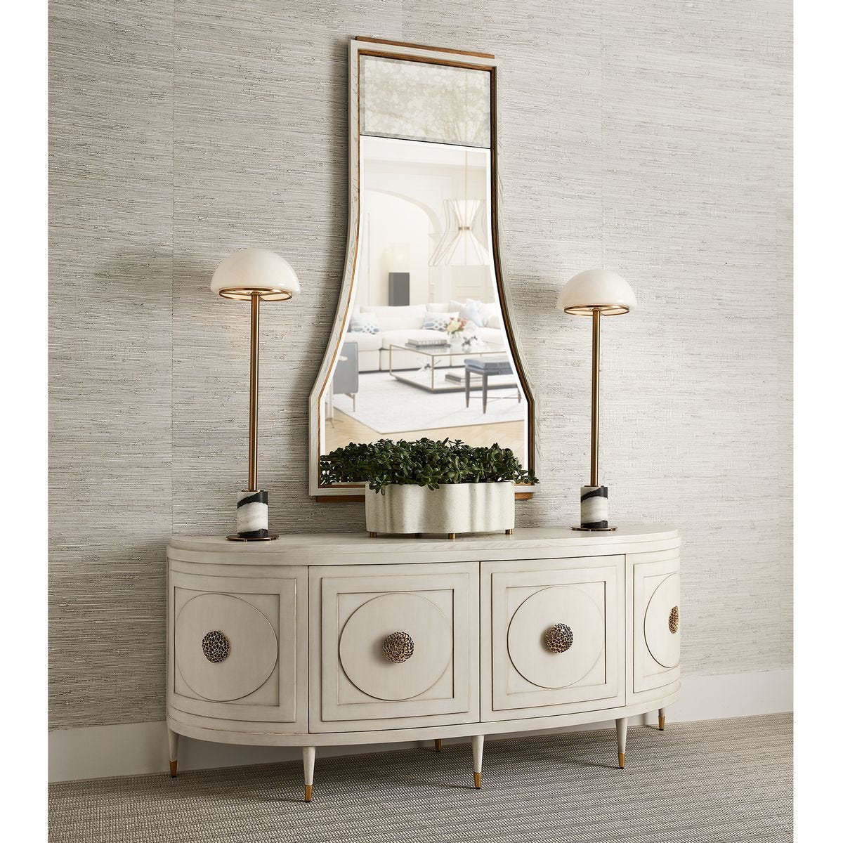 Paris Console Cabinet in White - Large