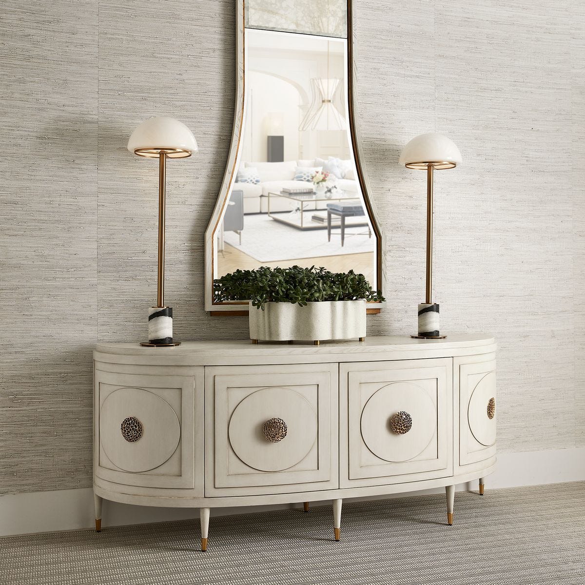 Paris Console Cabinet in White - Large