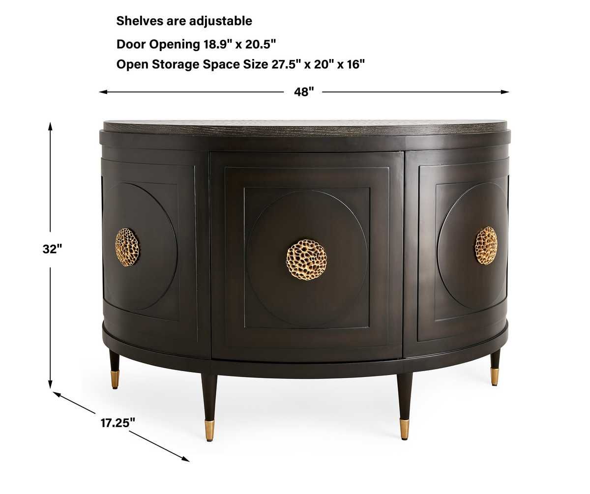 Paris 48 Inch Console Cabinet in Espresso