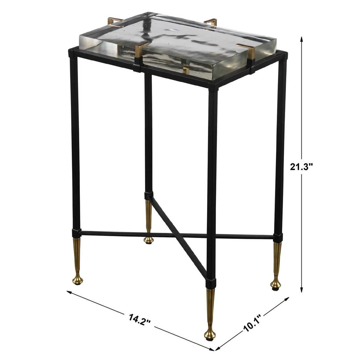 Ice Block Accent Table - Rectangular