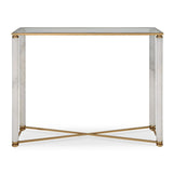 White Pillar Console Table