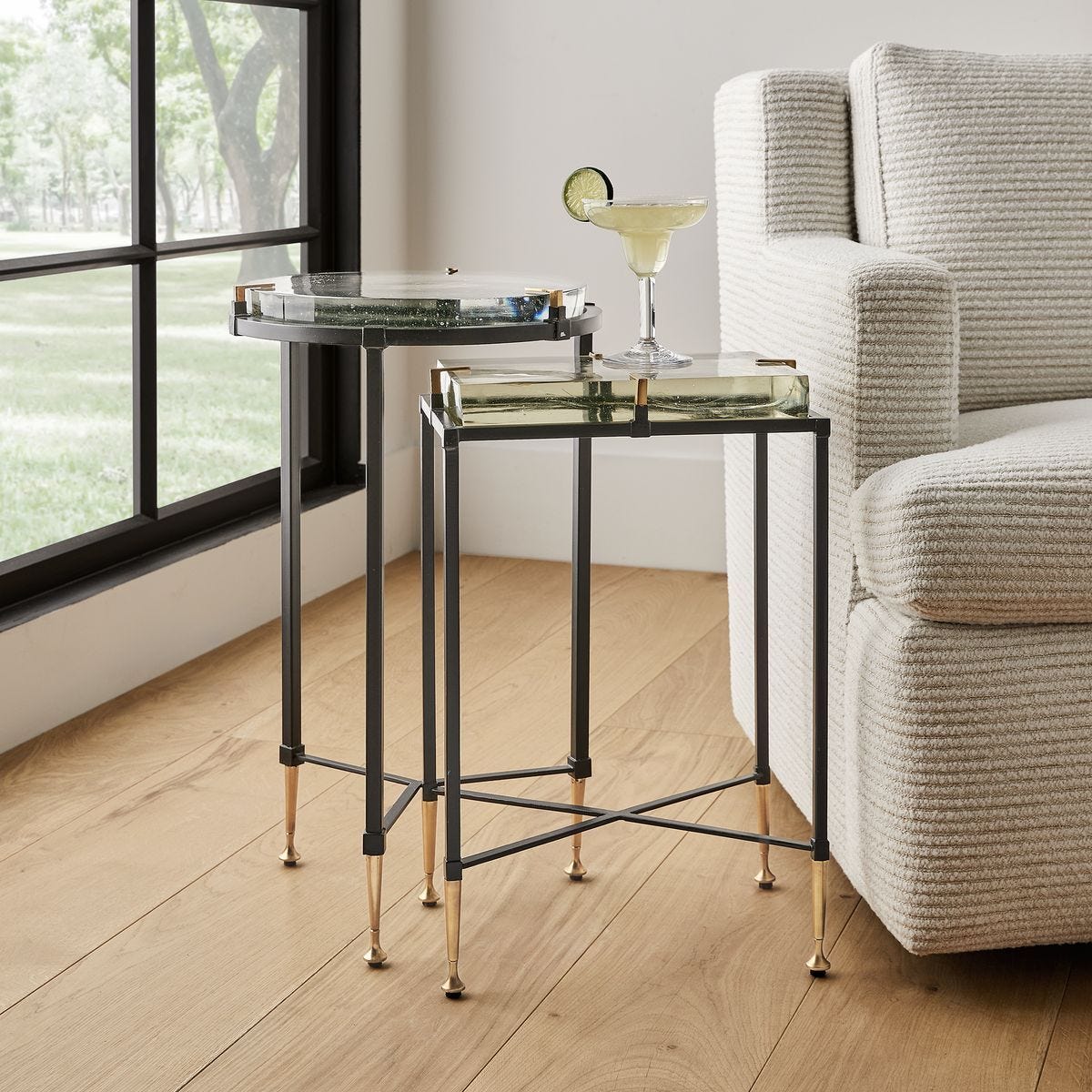 Ice Block Accent Table - Round