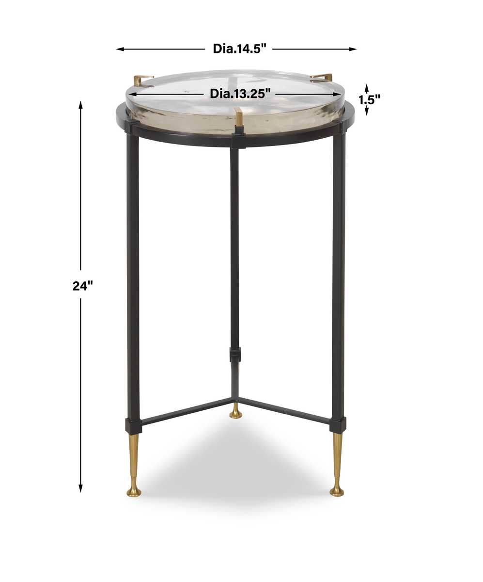 Ice Block Accent Table - Round