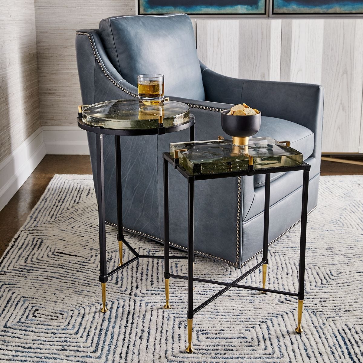 Ice Block Accent Table - Round