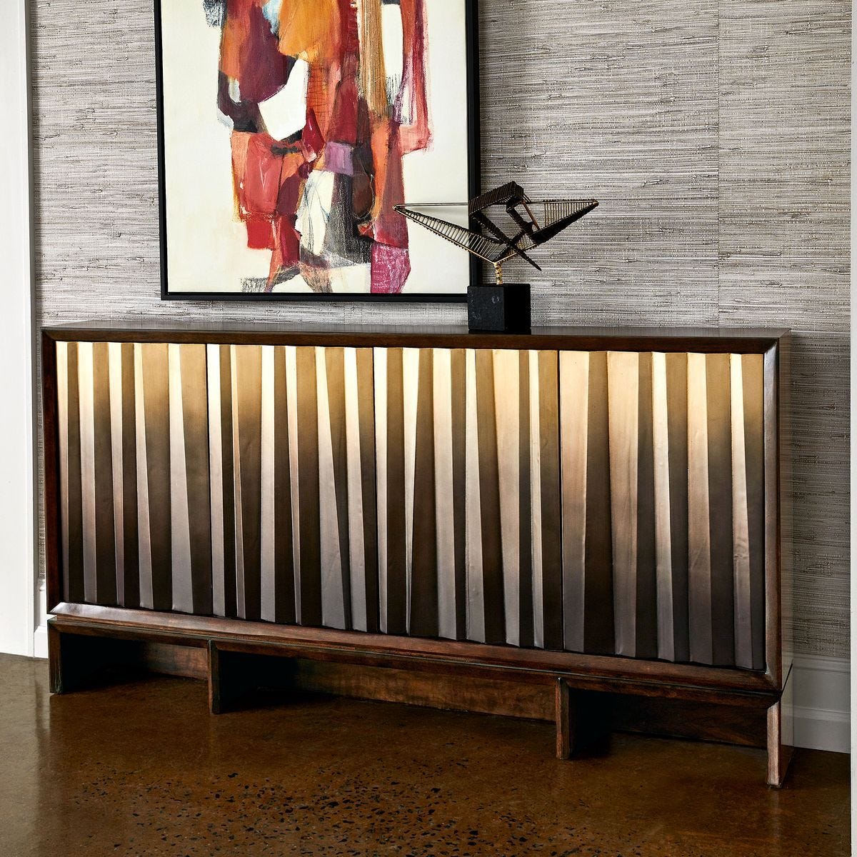 Ombre Luster Console Table