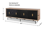 Interlace 4 Door Cabinet