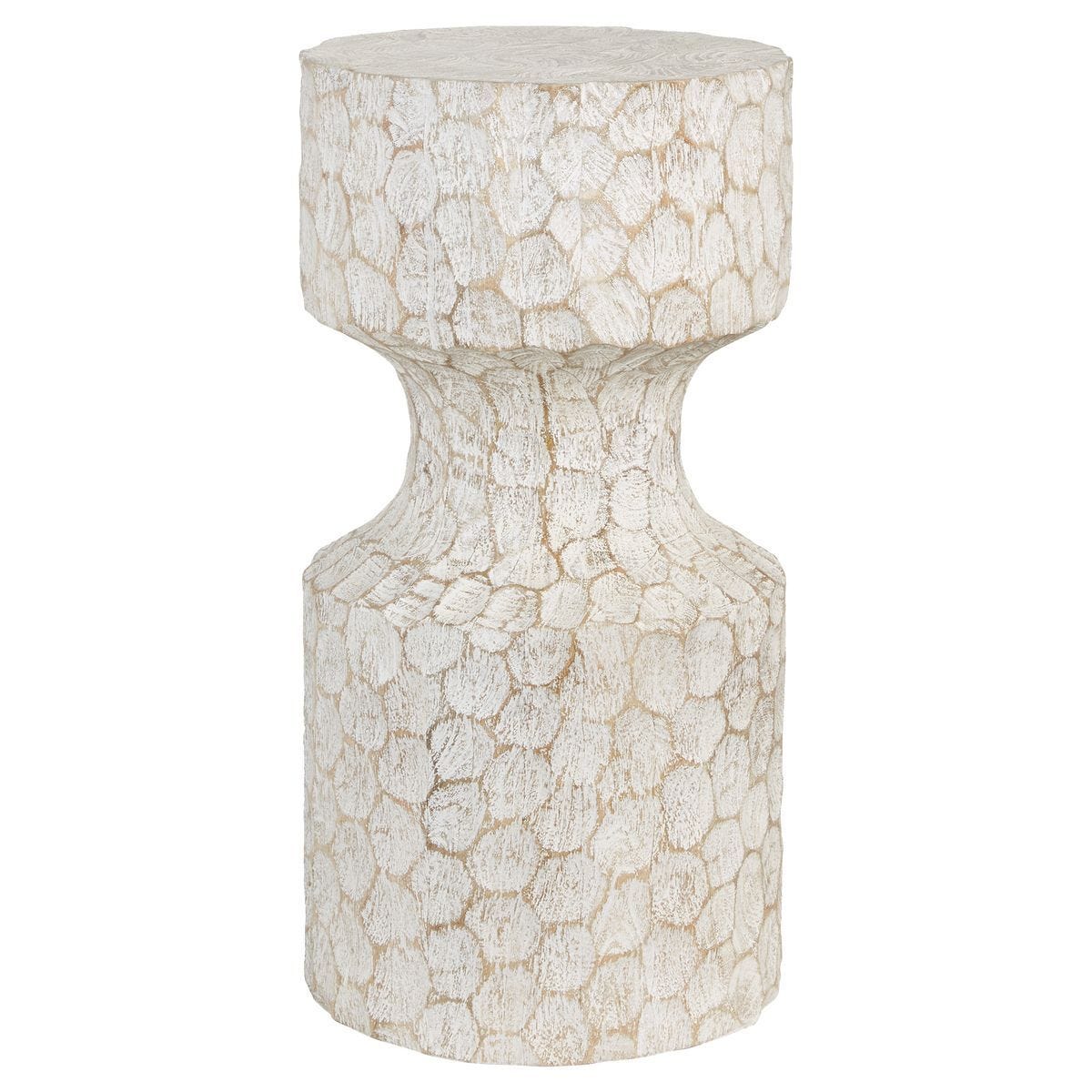 Whittled Accent Table