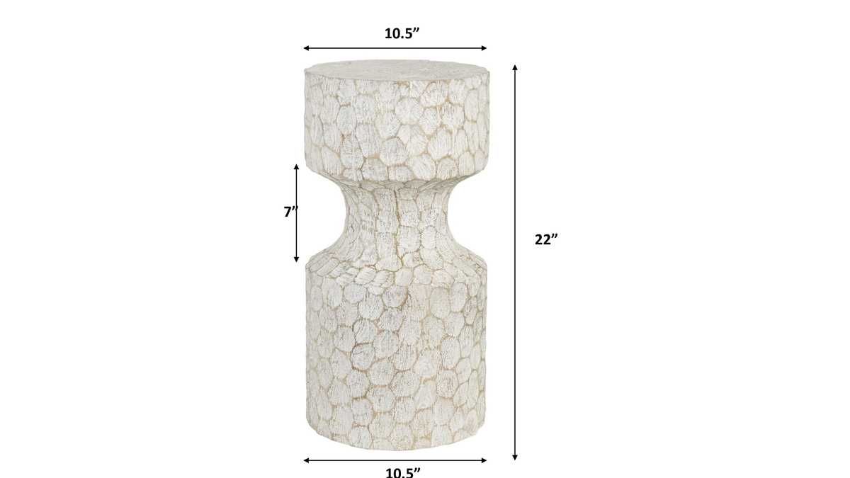 Whittled Accent Table