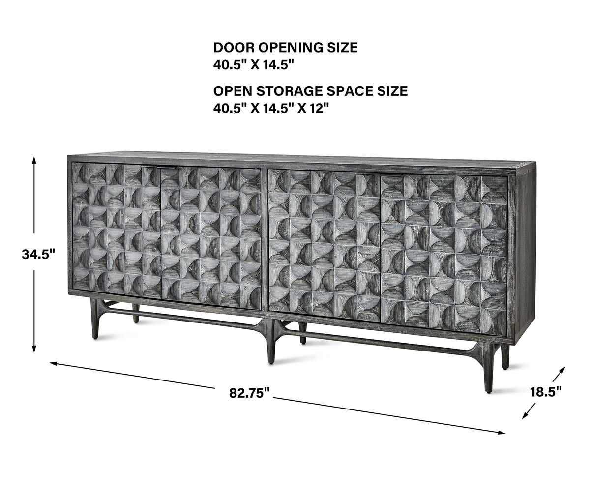 Foursquare 4 Door Cabinet