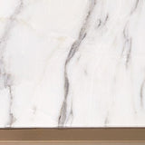 Floating Plane End Table - Marble/Brass