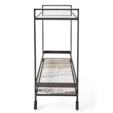 Roll Along Bar Cart - Bronze
