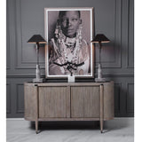 Tambour Cabinet - Natural Wash