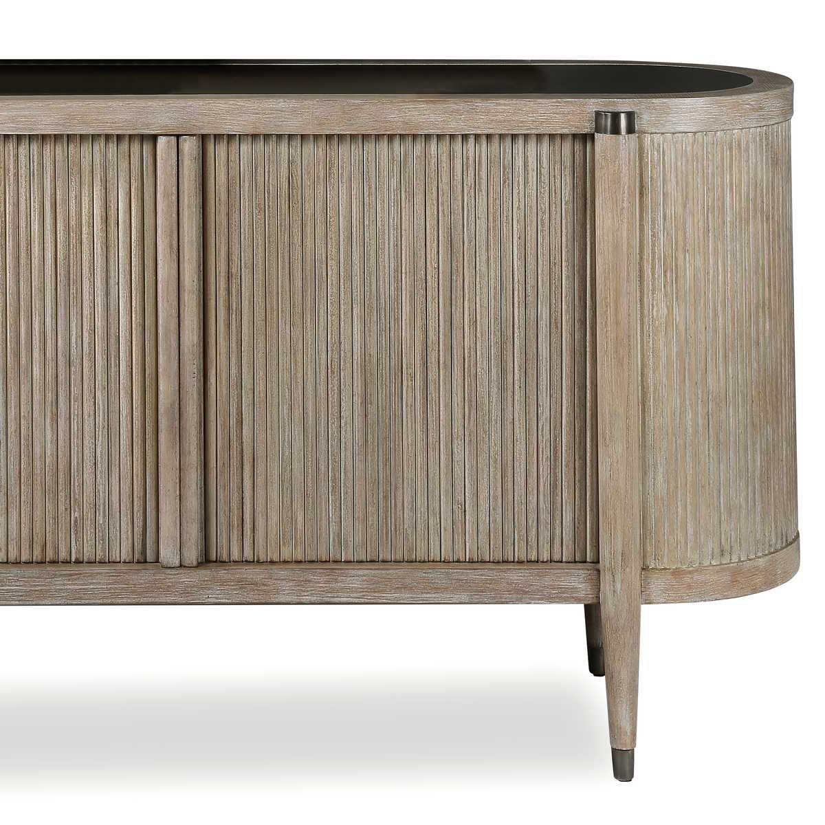 Tambour Cabinet - Natural Wash