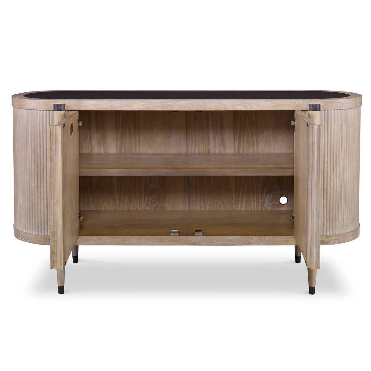 Tambour Cabinet - Natural Wash