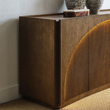 High Light, Lighted 4 Door Console Cabinet