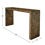 Ingrain Console Table in Cocoa Brown