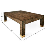 Ingrain Coffee Table in Cocoa Brown