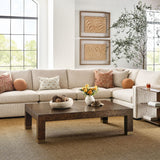 Ingrain Coffee Table in Cocoa Brown