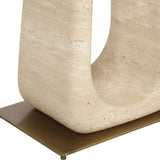 About Turn Console Table in Travertine