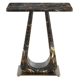 About Turn Side Table in Michelangelo Marble
