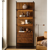 Sapling Lighted Storage Etagere