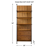 Sapling Lighted Storage Etagere