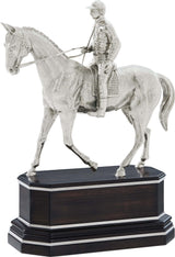 Thoroughbred Horse Skulptur aus Nickel