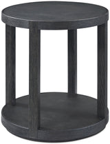 Maxwell round side table dark