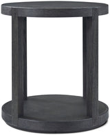 Maxwell round side table dark