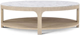 Horizon round coffee table in quartz